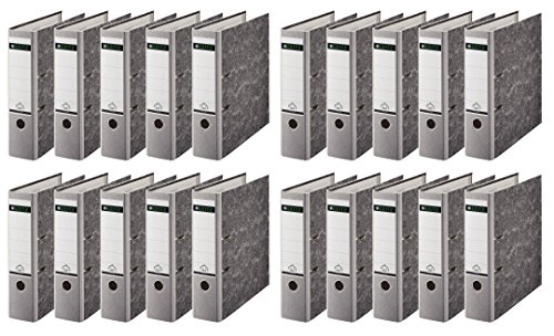 Leitz hochwertiger Ordner 180°, breit | 20er Pack, grau, 1 von Leitz