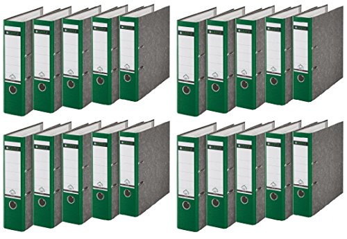 Leitz hochwertiger Ordner 180°, breit | 20er Pack, grün, 1 von Leitz