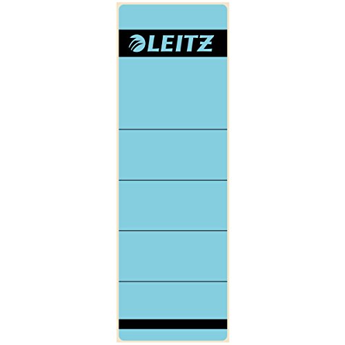 Leitz 1642 Standard Ordnerrückenetiketten kurz breit (100 Stück, blau) von Leitz