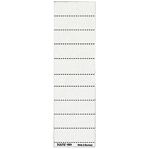 Leitz 1901-00-01 Blanko-Beschriftungsschildchen, 60 x 21mm, weiß von Leitz