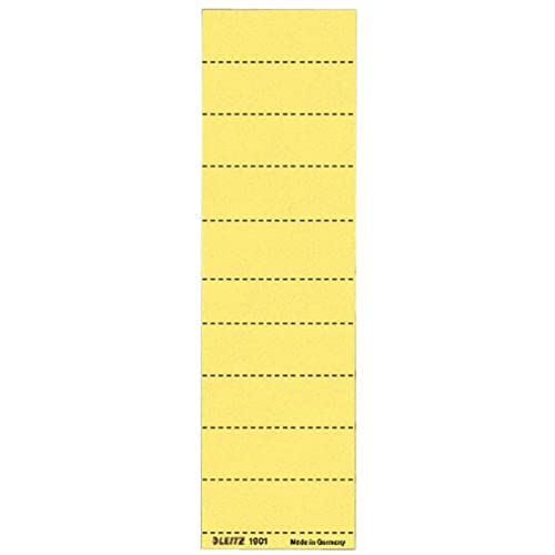 Leitz 1901-15 Blankoschildchen, Karton, 4zeilig, 60 x 21 mm, gelb von Leitz