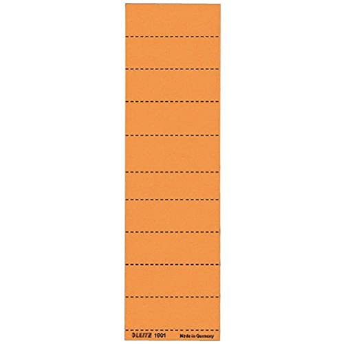 Leitz 1901-45 Blankoschildchen, Karton, 4zeilig, 60 x 21 mm, orange von Leitz