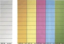 Leitz 19010035 Beschriftungssch Beschriftungsschilder VE100, 60 x 21 mm, blau von Leitz