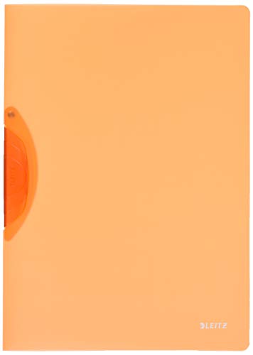 Leitz 41760045 Klemmmappe ColorClip Rainbow, A4, PP, 6er Packung, orange von Leitz