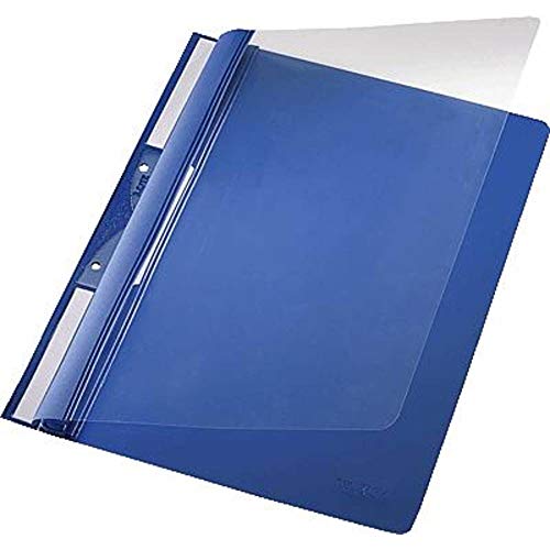 Leitz 41900035 Einhängehefter Universal, A4, 2 kurze Beschriftungsfenster, PVC, blau von Leitz