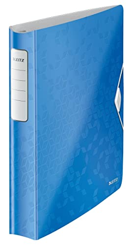 Leitz 42400036 Ringbuch Active WOW, A4, Polyfoam, 4 Ringe, 30 mm, blau von Leitz