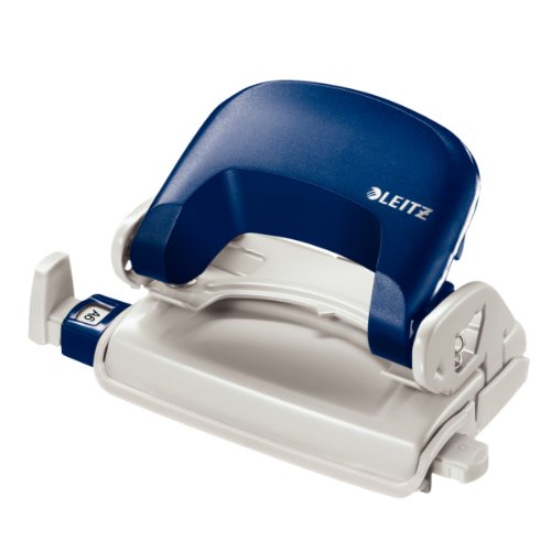 Leitz 50586035 Locher Klein NeXXt, 10 Blatt, Blisterverpackung, blau von Leitz