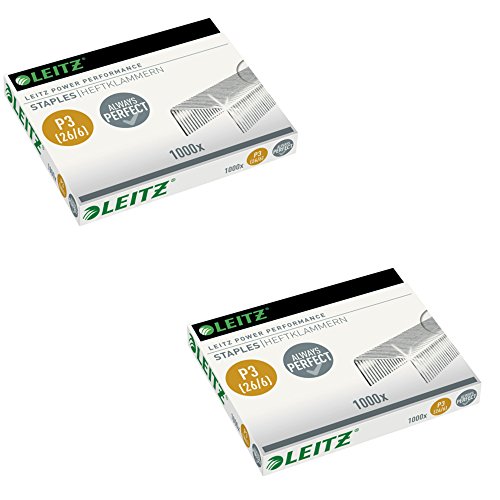 Leitz 55720000 Power Performance P3 Heftklammern, 26 / 6 (2er Pack) von Leitz