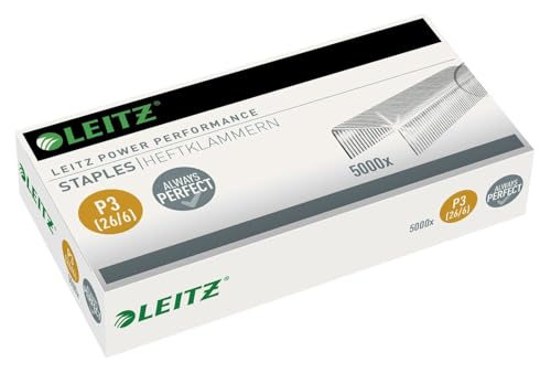 Leitz 55721000 Heftklammer P3, 26/6mm, 2x 5000 Stück von Leitz