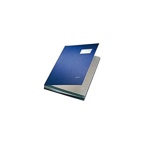 Leitz 57000035 Unterschriftsmappe, 20 Fächer, Überzug PP, blau, A4 von Leitz