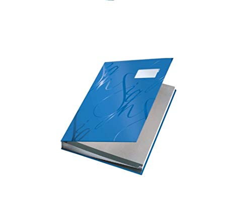 Leitz 57450035 Unterschriftsmappe Design, 18 Fächer, blau von Leitz