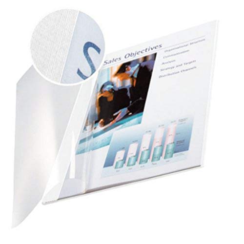 Leitz 74140001 Buchbindemappe impressBIND, Soft Cover, A4, 10,5 mm, 10 Stück, weiss von Leitz