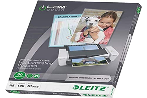 Leitz 74920000 – Bolsas Contectechnología UDT A5 154 x 216 mm (Caja 100) 80 Mikron. von Leitz