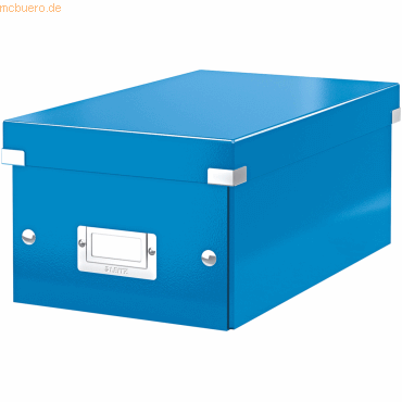 Leitz Ablagebox Click & Store DVD blau von Leitz