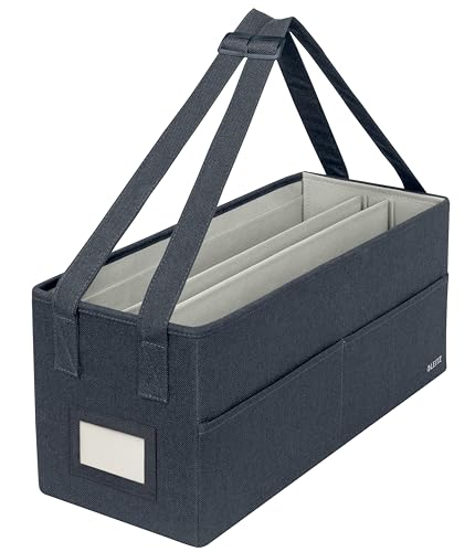 Leitz Desk Sharing Arbeitstasche aus Stoff für hybrides und mobiles Arbeiten, Faltbare Laptop-Tasche & Aufbewahrungstasche für Büro & Laptop-Zubehör, Hot Desking Bag mit Tragegriffen, Grau, 64440089 von Leitz