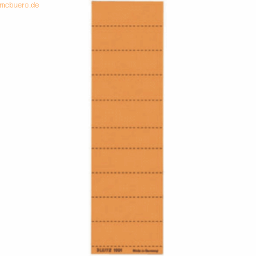 Leitz Beschriftungsschilder für Vollsichtreiter 60x21mm orange VE=100 von Leitz