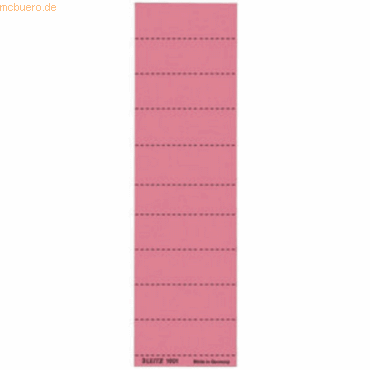 Leitz Beschriftungsschilder für Vollsichtreiter 60x21mm rot VE=100 Stü von Leitz