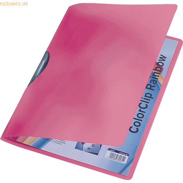 Leitz Cliphefter ColorClip Rainbow A4 ca. 30 Blatt rot von Leitz