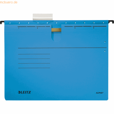 Leitz Hängehefter Alpha A4 blau von Leitz