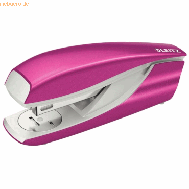 Leitz Heftgerät 5502 bis 30 Blatt pink metallic in Blisterverpackung von Leitz