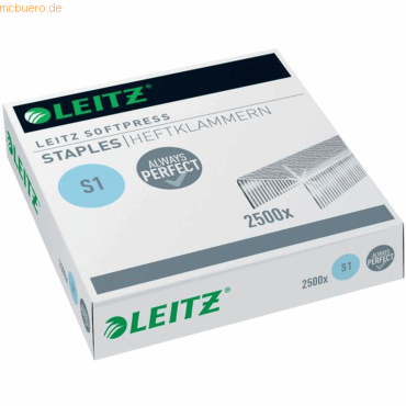 Leitz Heftklammer Softpress 30 Blatt VE=2500 Stück von Leitz