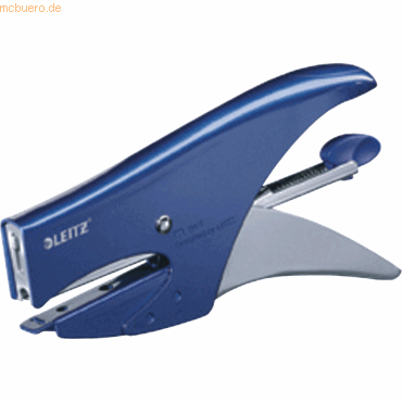 Leitz Heftzange Water bis 15 Blatt Nr. 8 metallic blau von Leitz