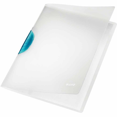 Rexel Leitz Klemmmappe ColorClip (Magic, A4, PP) hellblau von Leitz