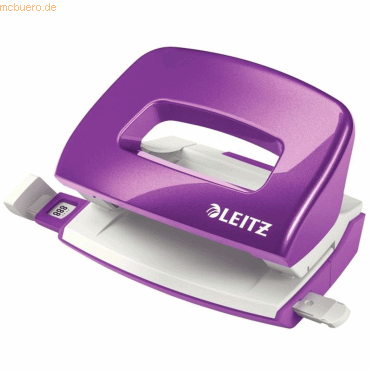 Leitz Locher Mini Nexxt Wow Metall 10 Blatt violett von Leitz