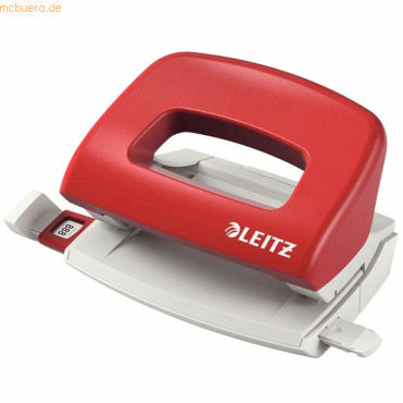 Leitz Locher Topstyle 0,8mm mit Anschlagschiene rot von Leitz