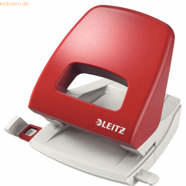 Leitz Locher Topstyle 2,5mm mit Anschlagschiene rot von Leitz