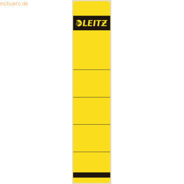 Leitz Ordnerrückenschilder 39x191mm gelb VE=10 Stück von Leitz