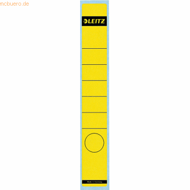 Leitz Ordnerrückenschilder 39x285mm gelb VE=10 Stück von Leitz