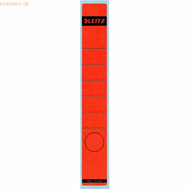 Leitz Ordnerrückenschilder 39x285mm rot VE=10 Stück von Leitz