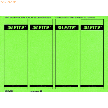 Leitz Ordnerrückenschilder 61x191mm auf A4 selbstklebend VE=100 Stück von Leitz