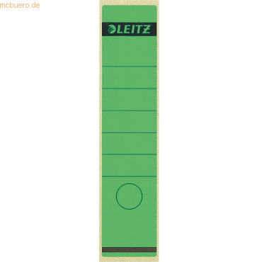 Leitz Ordnerrückenschilder 61x285mm selbstklebend grün VE=10 Stück von Leitz