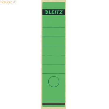 Leitz Ordnerrückenschilder 61x285mm selbstklebend grün VE=100 Stück von Leitz