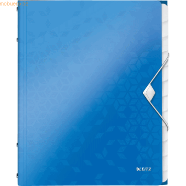 Leitz Ordnungsmappe Wow A4 12-teilig blau metallic von Leitz