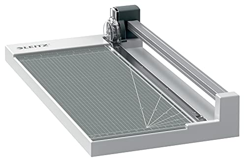 Leitz Precision Home Office Rollenschneider A4, schneidet bis zu 10 Blatt, Papierschneidemaschine mit 305 mm Schnittlänge, feste Klinge für geraden Schnitt & Ausrichthilfe, 90260000 von Leitz