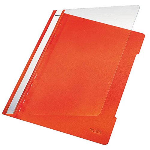 Leitz Schnellhefter Standard PVC, A4, orange 25 Stück von Leitz