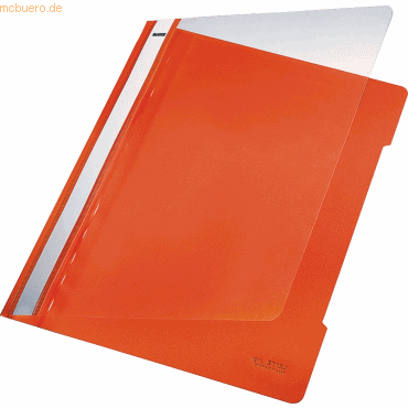 Leitz Sichthefter A4 PVC langes Beschriftungsfeld orange von Leitz
