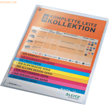 10 x Leitz Sichthülle A5 PVC 150my Spitzenqualität transparent von Leitz