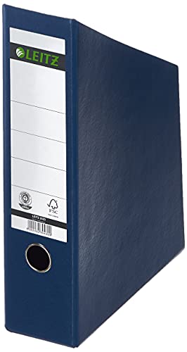 Leitz Stehsammler 80 mm Rückenbreite, A4, Hartpappe, Faltbar, Blau, 24230035 von Leitz