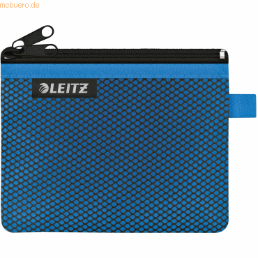 10 x Leitz Traveller Zip-Beutel Wow S 2 Fächer 14x10,5cm 2 Fächer blau von Leitz