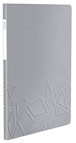 Leitz Urban Chic Sichtbuch in A4 Format, 20 Klarsichthüllen für 40 Blatt, Grau, 46510088 von Leitz