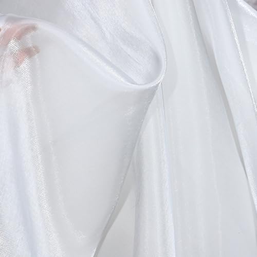 1,5 m x 1 m weißer Kristall-Organza-Stoff, glänzender Organza-Spitzenstoff, Polyester-Gaze-Material, Tuch für Bastelarbeiten, Nähen, Dekorationen 1,5 m x 1 m weißer Kristall-Organza-Stoff, glänzender Organza-Spitzenstoff, Polyester-Gaze-Material, Tuch für Bastelarbeiten, Nähen, Dekorationen von Leliafleury