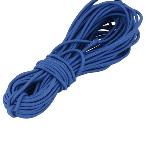 Leliafleury 10 Meter Königsblaue elastische Schnur, 2,5 mm elastische Schnur, dehnbare Schnur, rundes Bungee-Seil zum Nähen, Rucksack, Camping, DIY-Projekte von Leliafleury