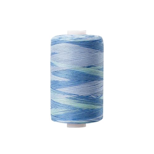 Leliafleury 1000 Yard Nähgarn Polyester Stickgarn Bunter Polyestergarn zum Nähen von Stickprojekten, Blau von Leliafleury