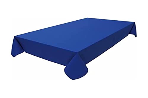 Hochwertige Tischdecke Tischwäsche aus 100% Baumwolle Kollektion Konzept, Farbe & Größe wählbar (Tischdecke - 40x40cm, Royalblau) von Lemos Home