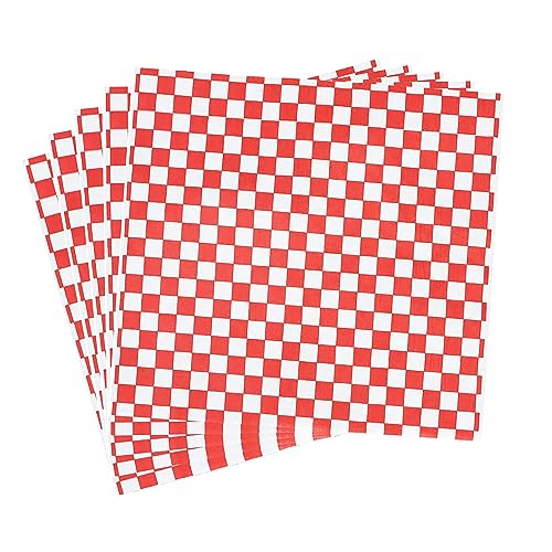 Geschenkpapier zum Backen, 200 Blatt Lebensmittelverpackungs Papier, Fettdichtes Papier für Burger, Wachspapier, für Burger, Käse, Kuchen, Brot, Pommes Frites (28 * 26cm) von Lepidi