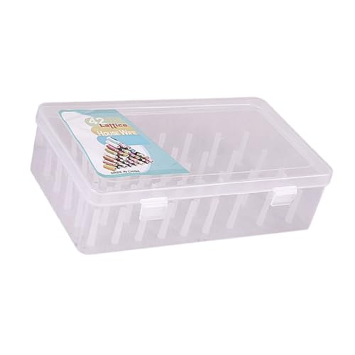 42 Spulen transparente Fadenspule Aufbewahrungsbox Fadenspule Organizer Etui für kleine, große Nähgarn, Spule Faden Spule von Lerpwige